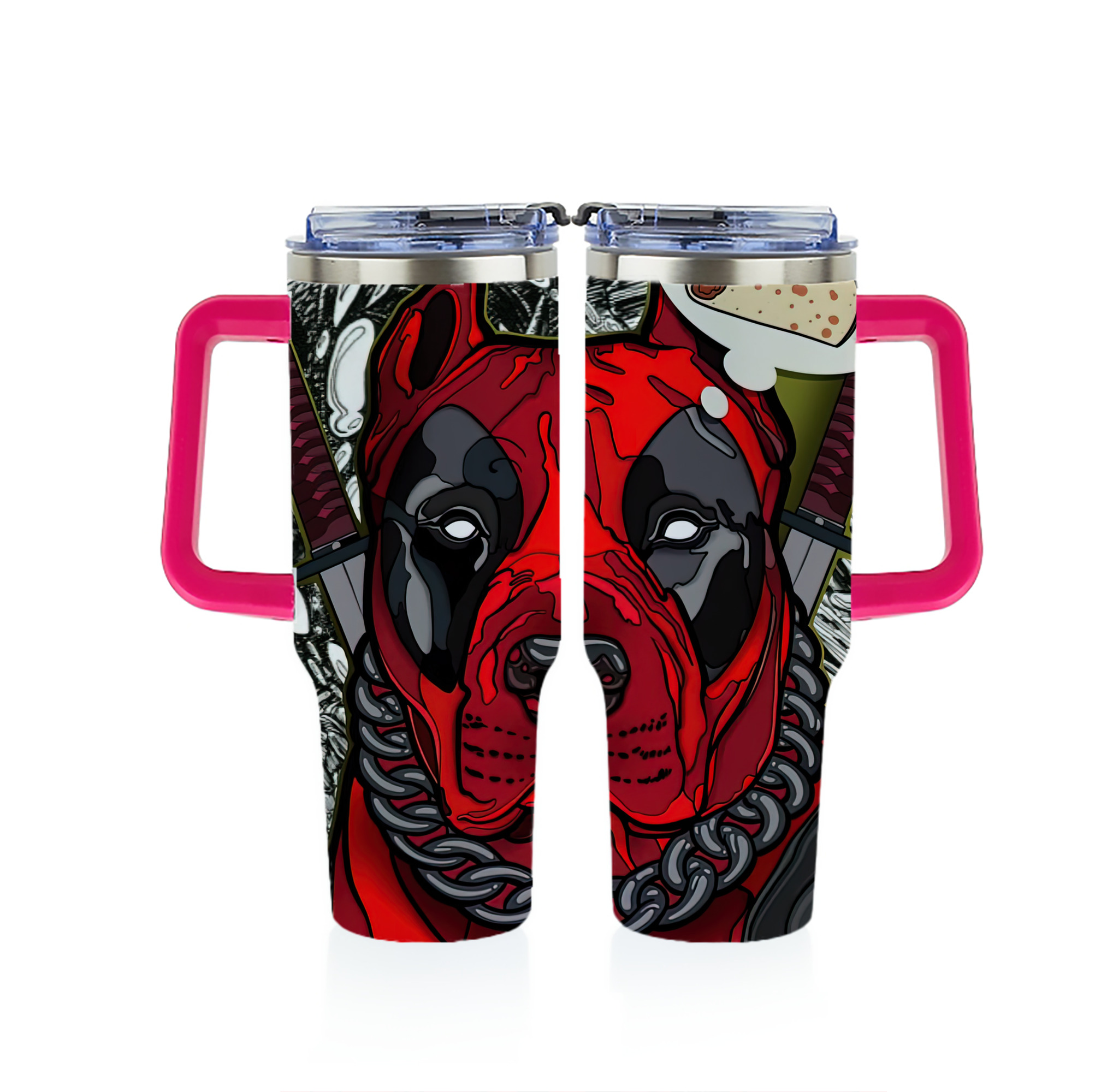 （画像用） Deadpool デッドプール 1200ｍLフルプリント車用タンブラー